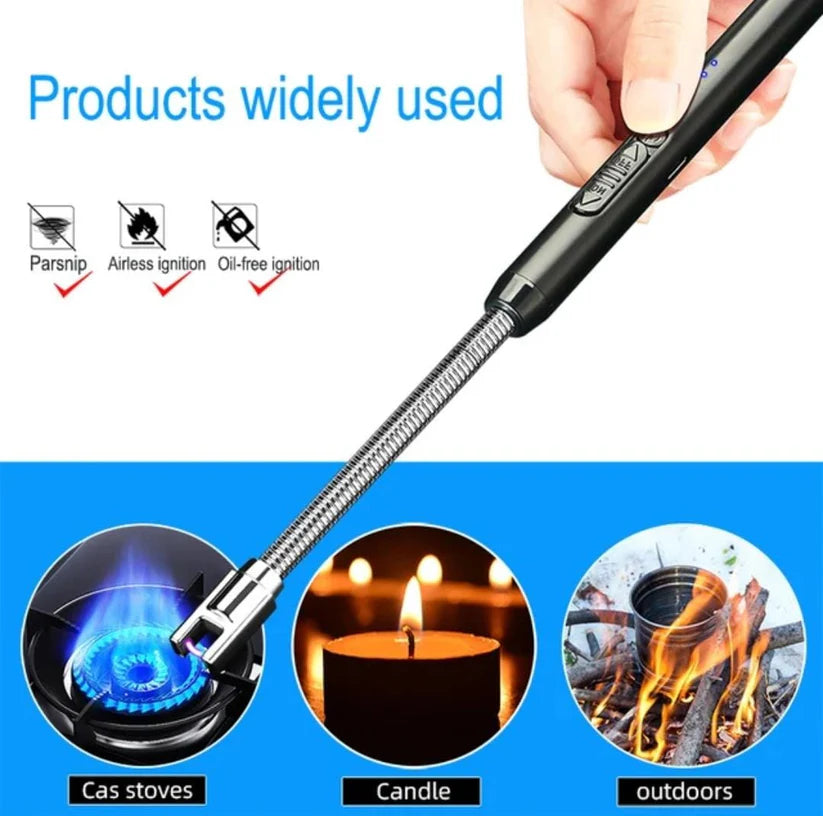 Spark Lighter with USB Charging, Flameless Windproof.