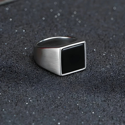 Black Onyx Men’s Luxury Jewelry Set – Necklace, Bracelet & Ring